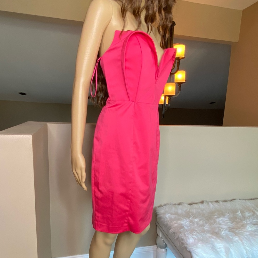 Vintage NastyGal Fuchsia Strapless Mini Dress - Picture 5 of 16